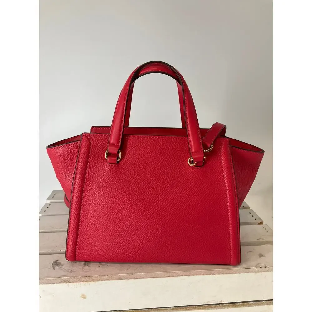 MICHAEL KORS WATERMELON COLOR PEBBLED LEATHER CROSSBODYBAG